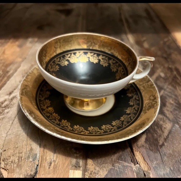 Vintage Bavarian Demitasse Espresso Cup & Saucer, Turkish Coffee Cup - Picture 11 of 13